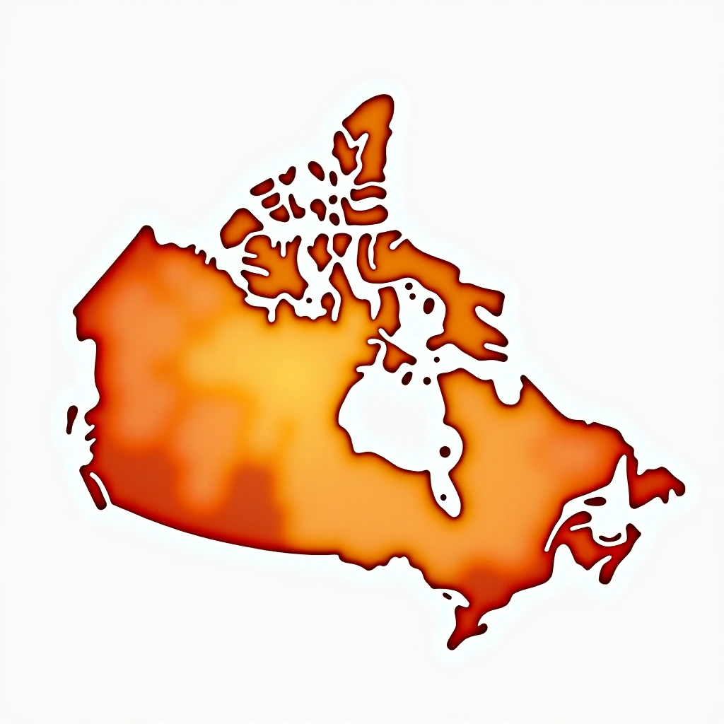 Canada whiskey country — watercolor illustration