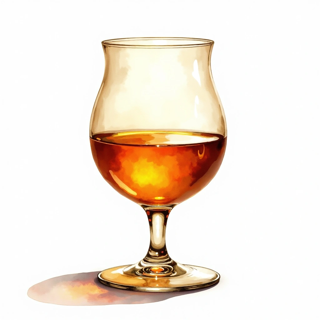 Ardbeg 10 Year Old — Single Malt Scotch watercolor illustration