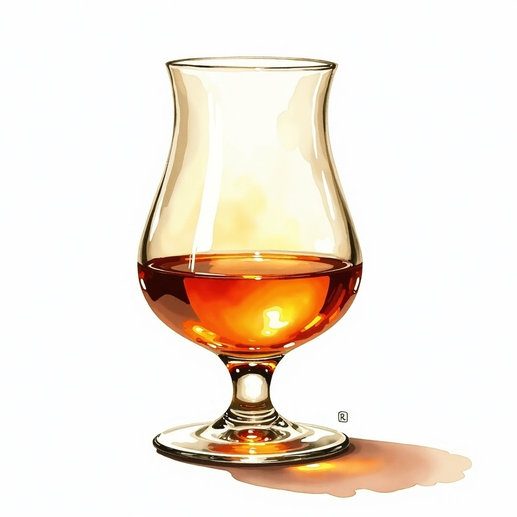 Ardbeg Corryvreckan — Single Malt Scotch watercolor illustration