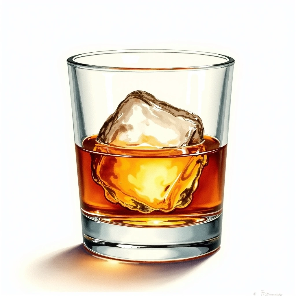 Blanton's Original Single Barrel — Bourbon watercolor illustration