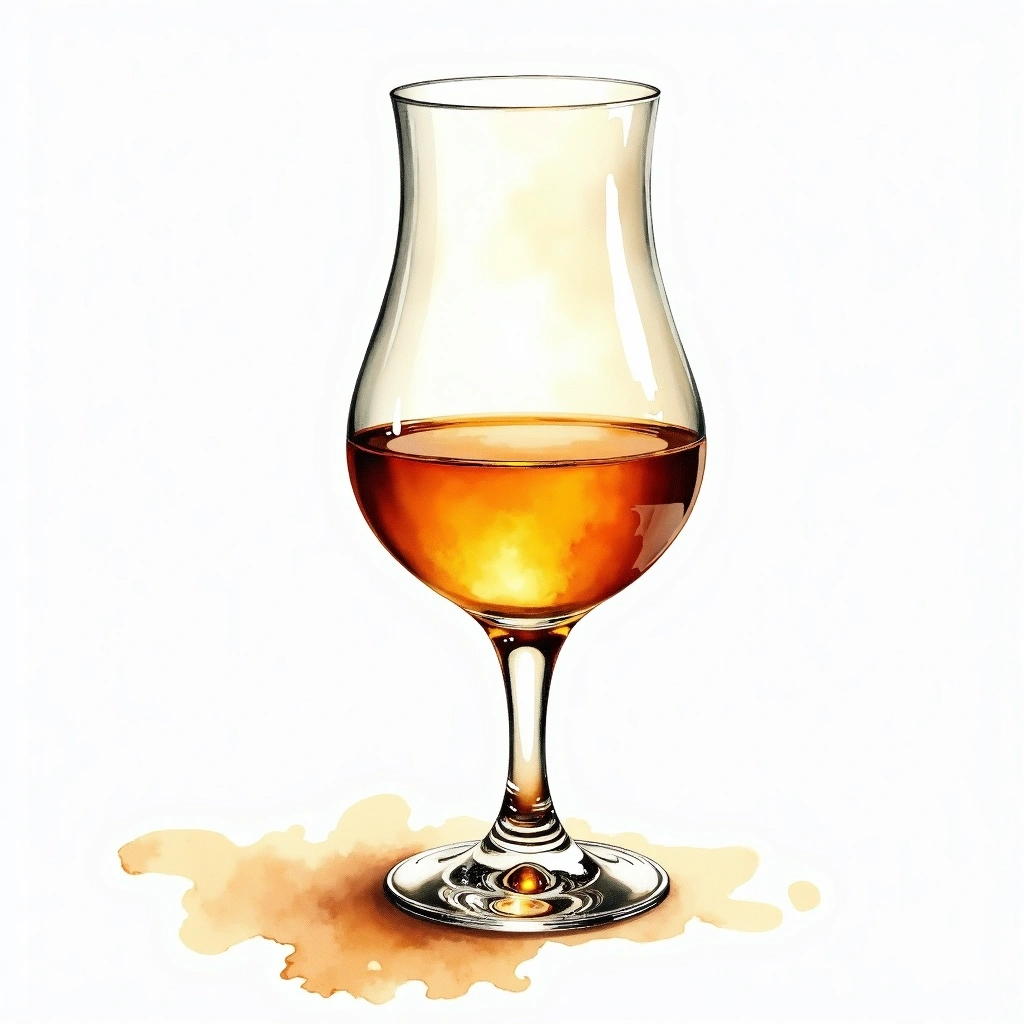 Bruichladdich The Classic Laddie — Single Malt Scotch watercolor illustration