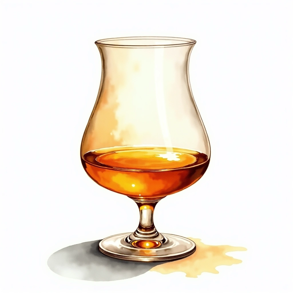 Caol Ila 12 Year Old — Single Malt Scotch watercolor illustration