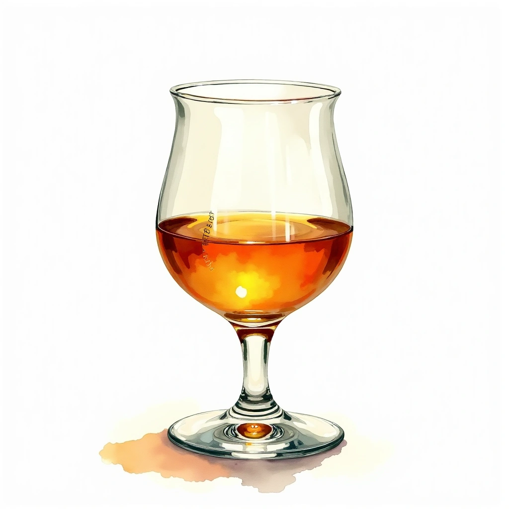 Glenfiddich 12 Year Old — Single Malt Scotch watercolor illustration