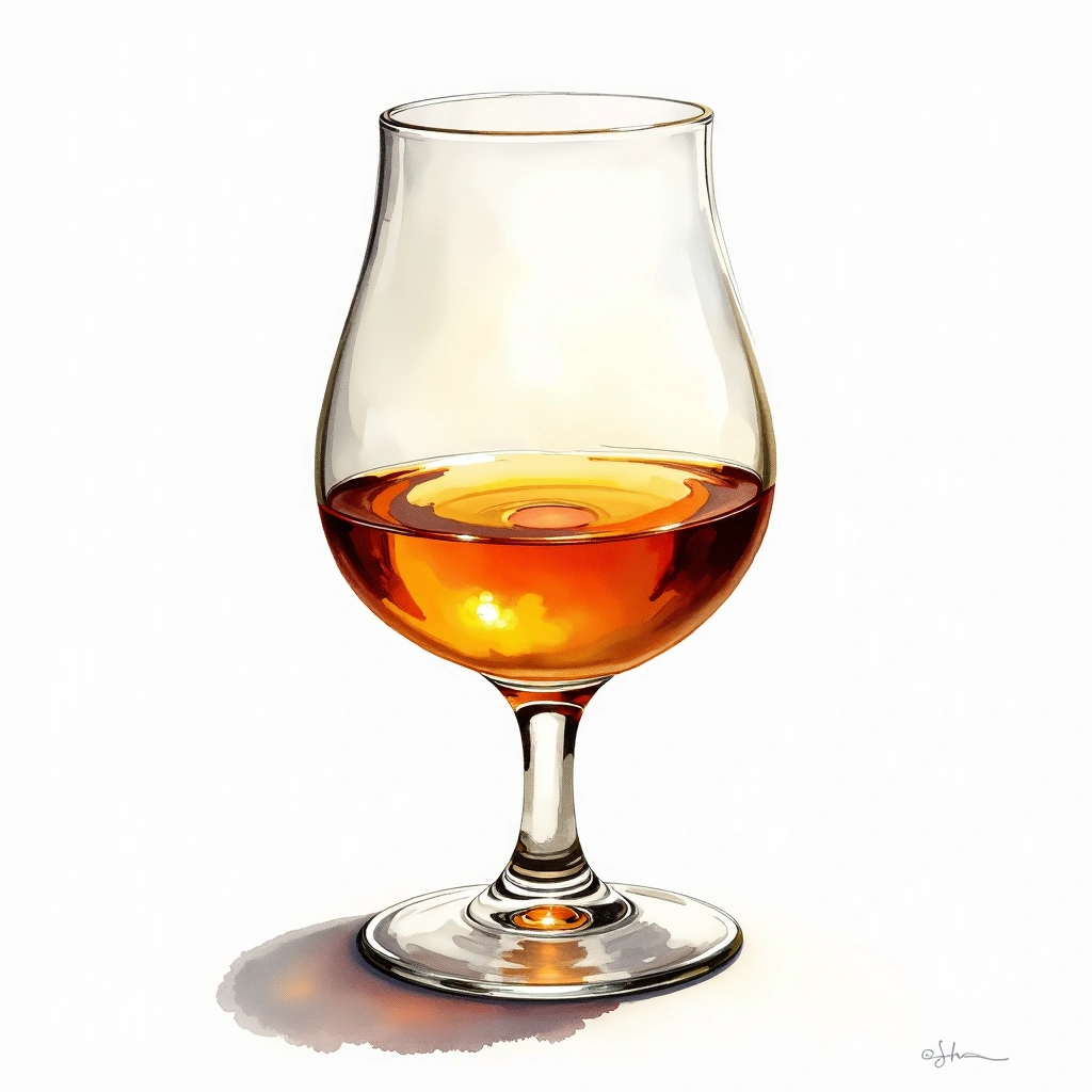 Glenfiddich 15 Year Old Solera — Single Malt Scotch watercolor illustration