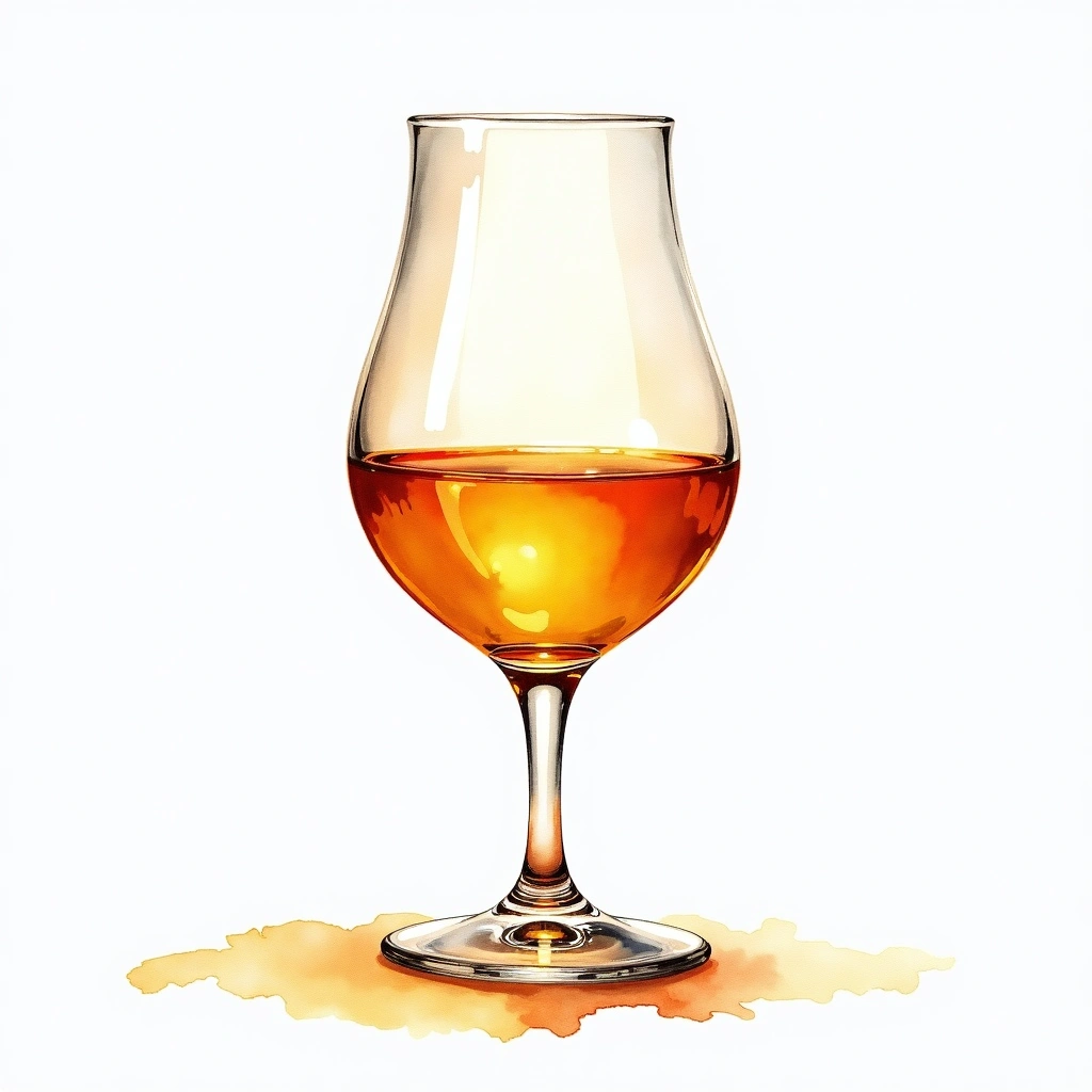 Glenmorangie Original 10 Year Old — Single Malt Scotch watercolor illustration