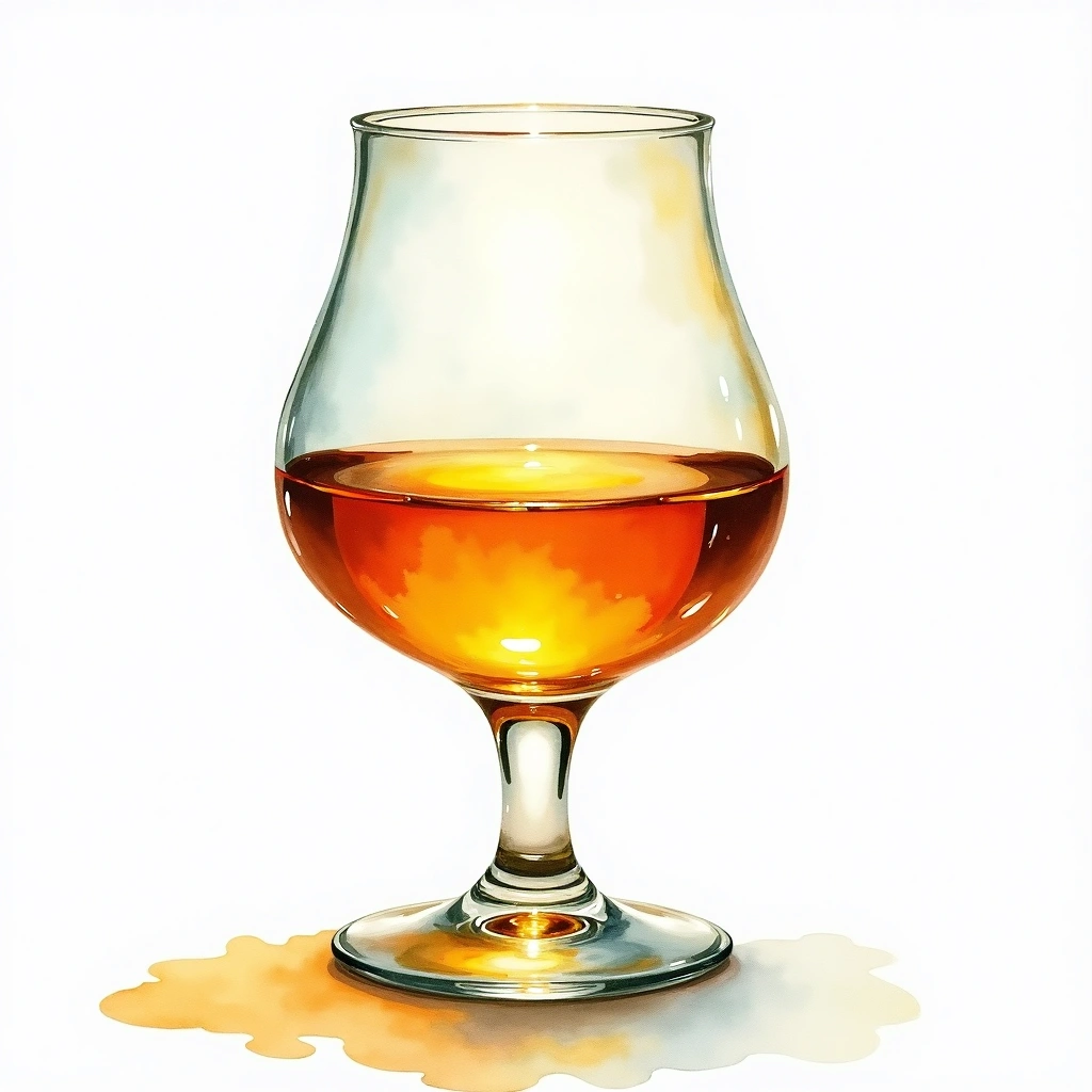 Green Spot Chateau Montelena — Irish Pot Still watercolor illustration