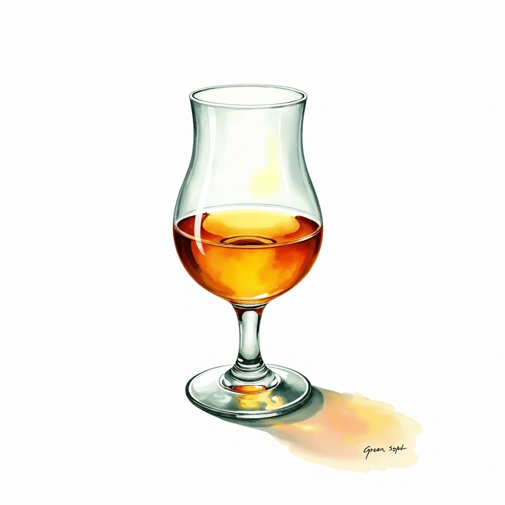 Green Spot — Irish Pot Still watercolor illustration