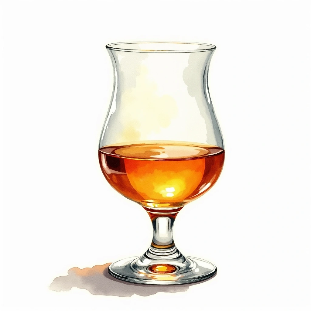 Hibiki 17 Year Old — Japanese Whisky watercolor illustration