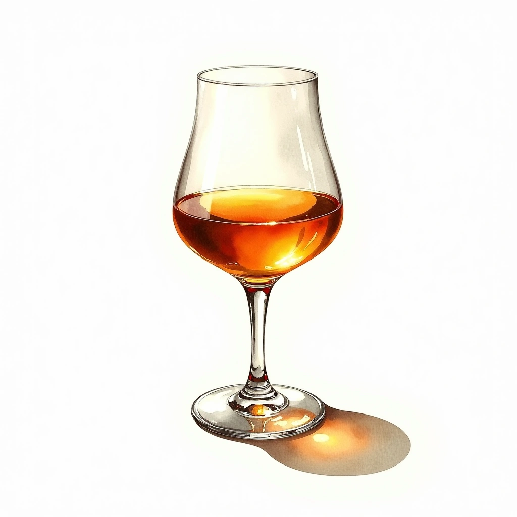 Hibiki Harmony — Japanese Whisky watercolor illustration