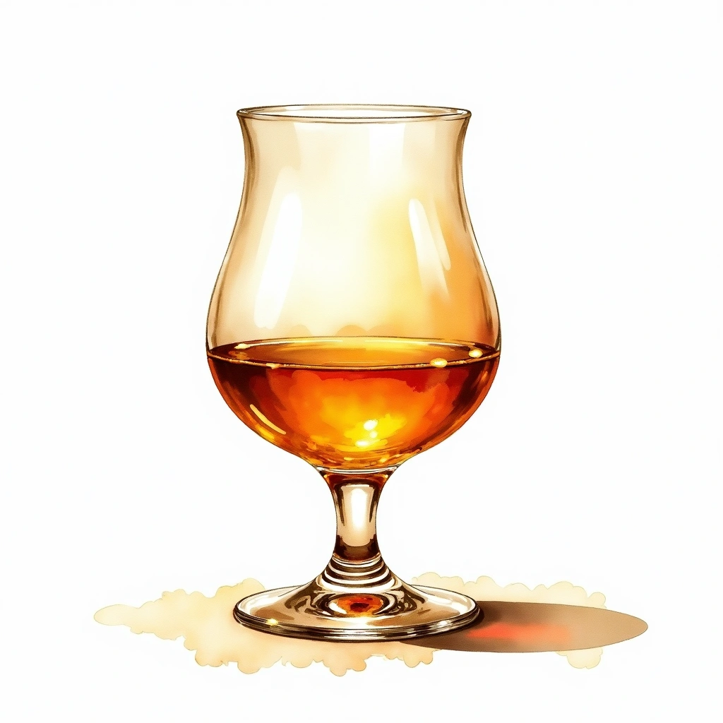 Highland Park 12 Year Old Viking Honour — Single Malt Scotch watercolor illustration