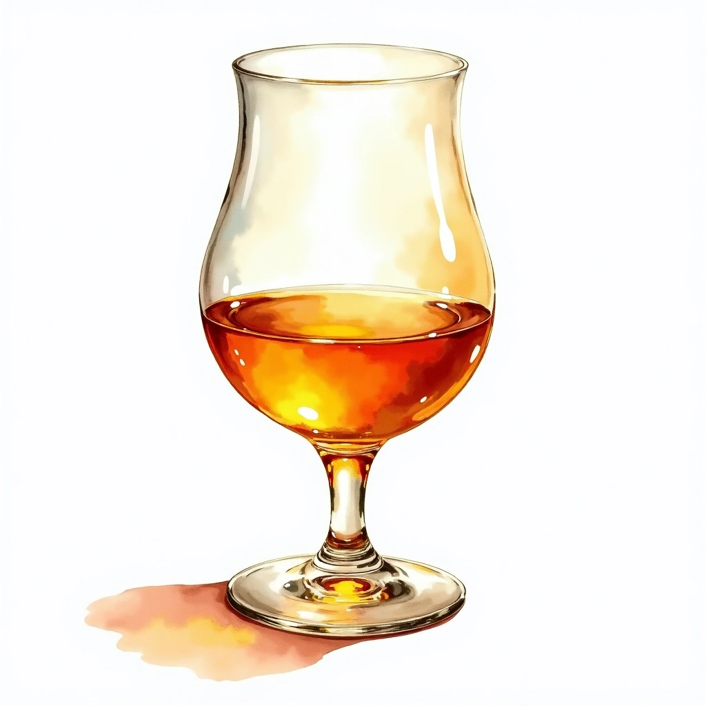 Highland Park 18 Year Old Viking Pride — Single Malt Scotch watercolor illustration