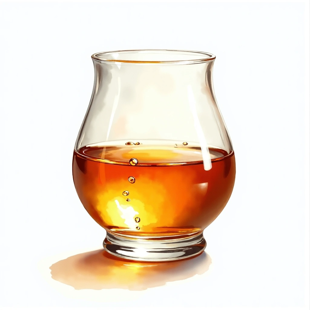 Johnnie Walker Black Label — Blended Scotch watercolor illustration