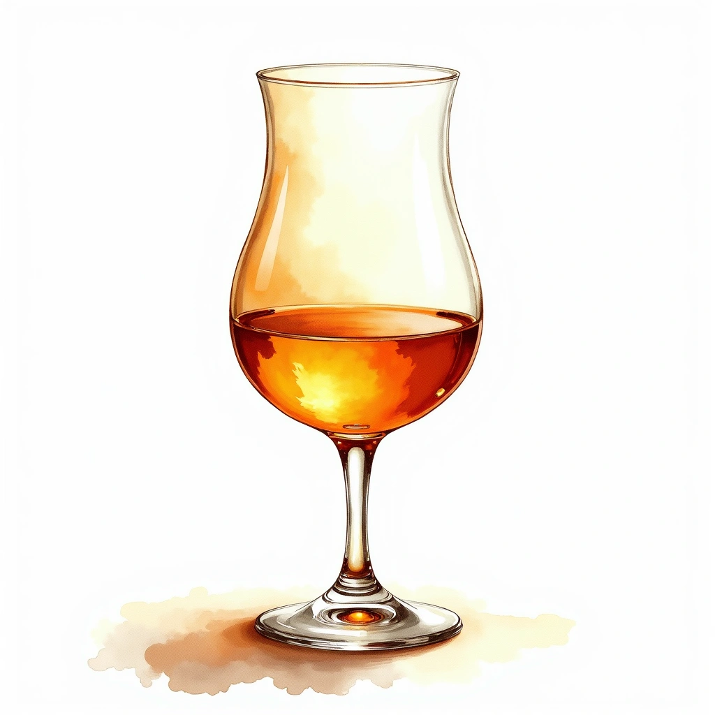 Lagavulin 16 Year Old — Single Malt Scotch watercolor illustration