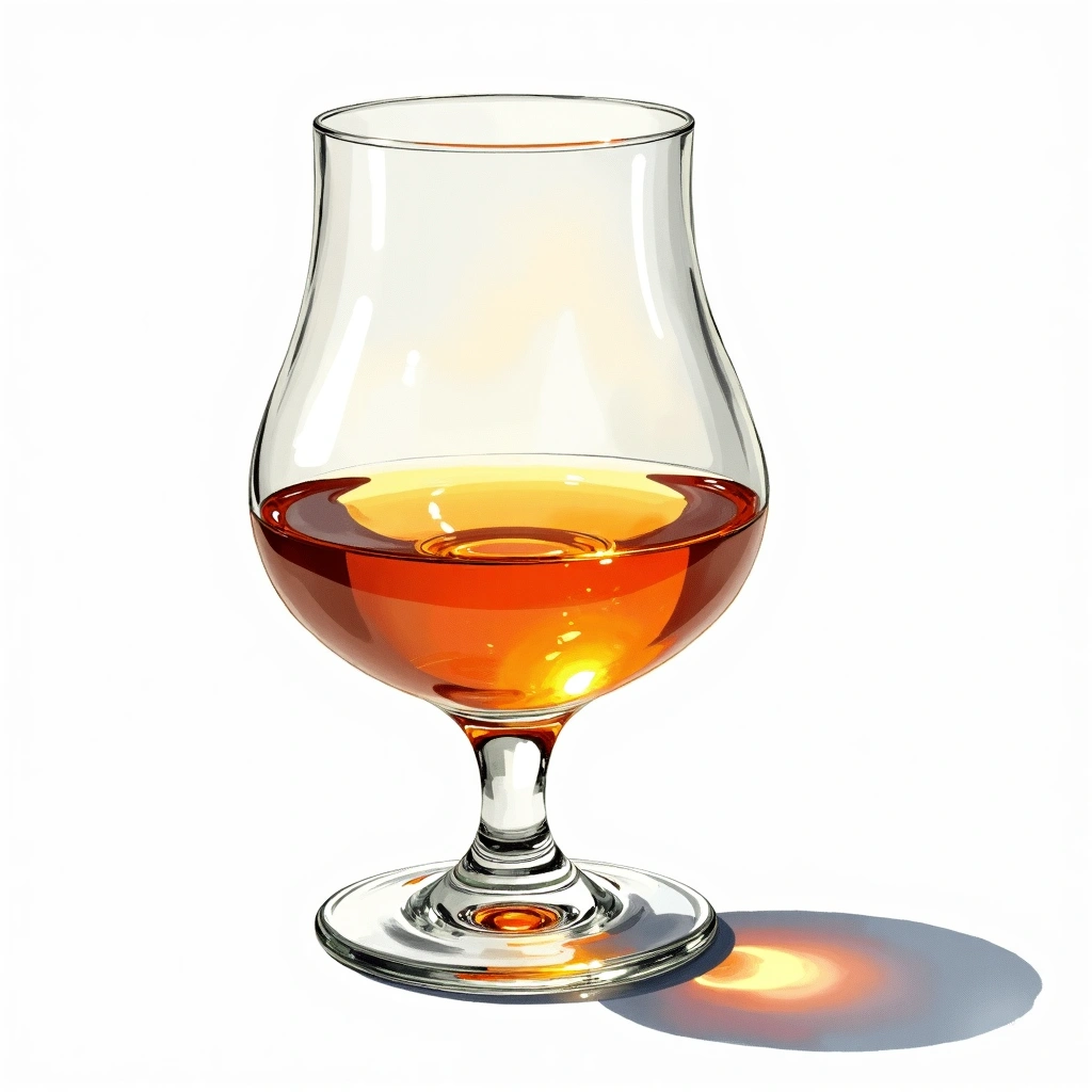 Miyagikyo Single Malt — Japanese Whisky watercolor illustration