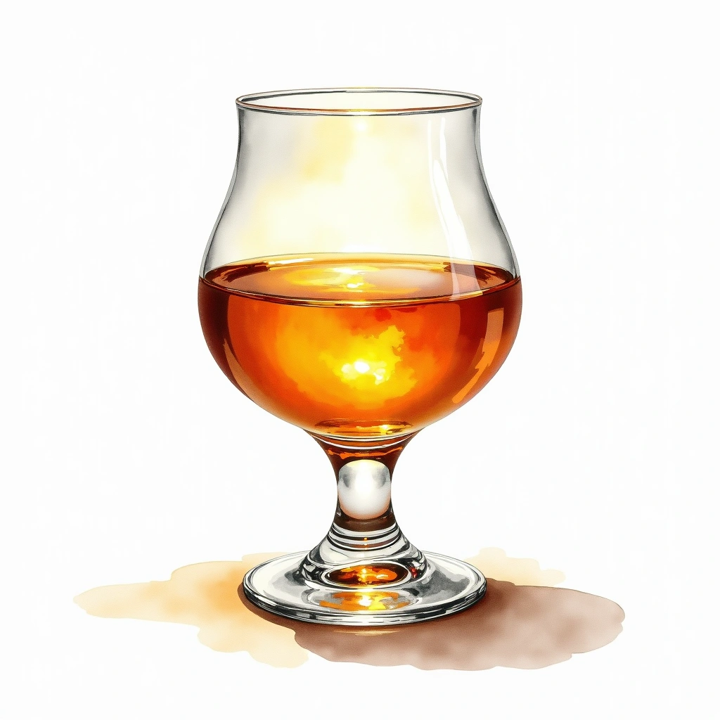 Paul John Brilliance — World Whisky watercolor illustration