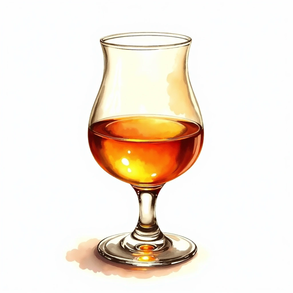 Talisker Storm — Single Malt Scotch watercolor illustration