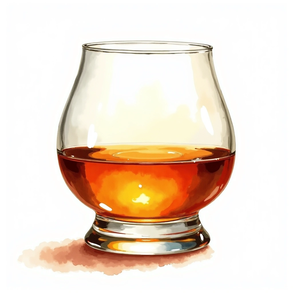 Tennessee Whiskey whiskey type — watercolor illustration