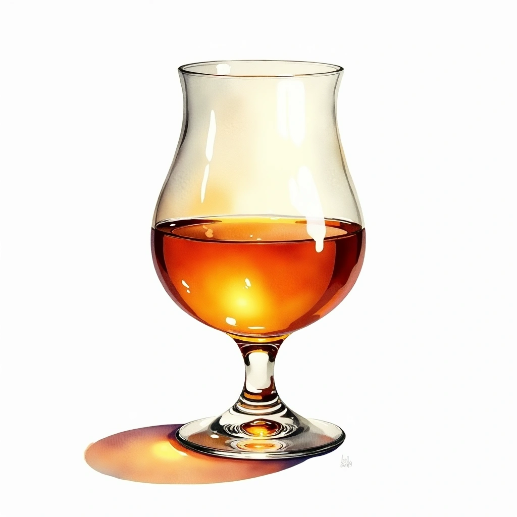 World Whisky whiskey type — watercolor illustration